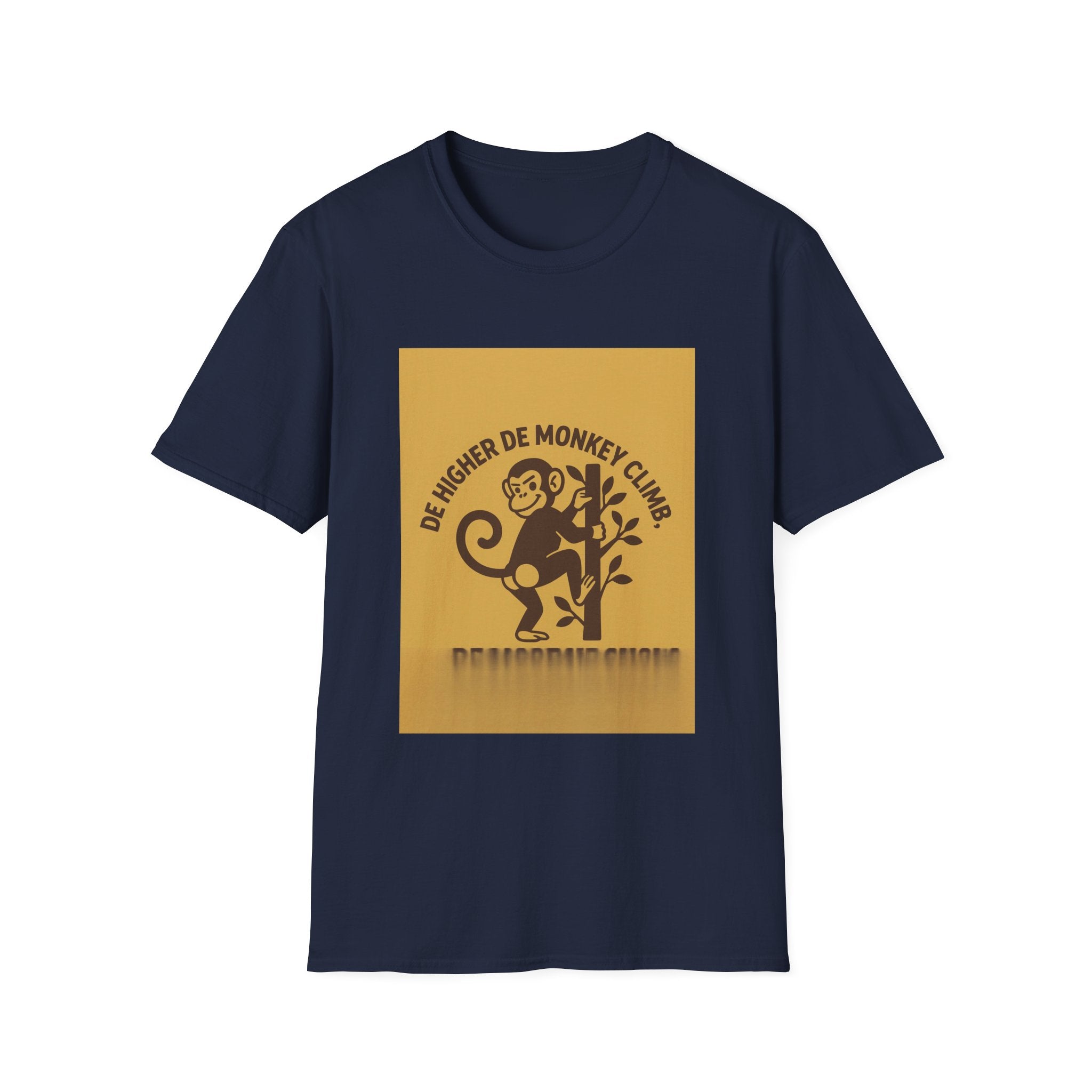 Die Higher de Monkey Club Unisex T-Shirt | Fun Casual Tee | Gift for Animal Lovers | Perfect for Birthdays & Gatherings